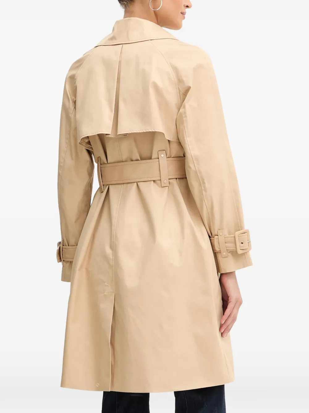 GUESS USA Trenchcoat met manchetten en ceintuur Beige