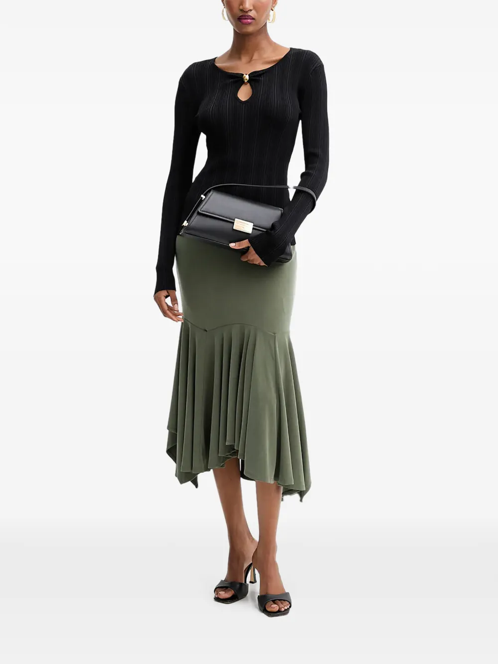GUESS USA Rok met ruches - Groen