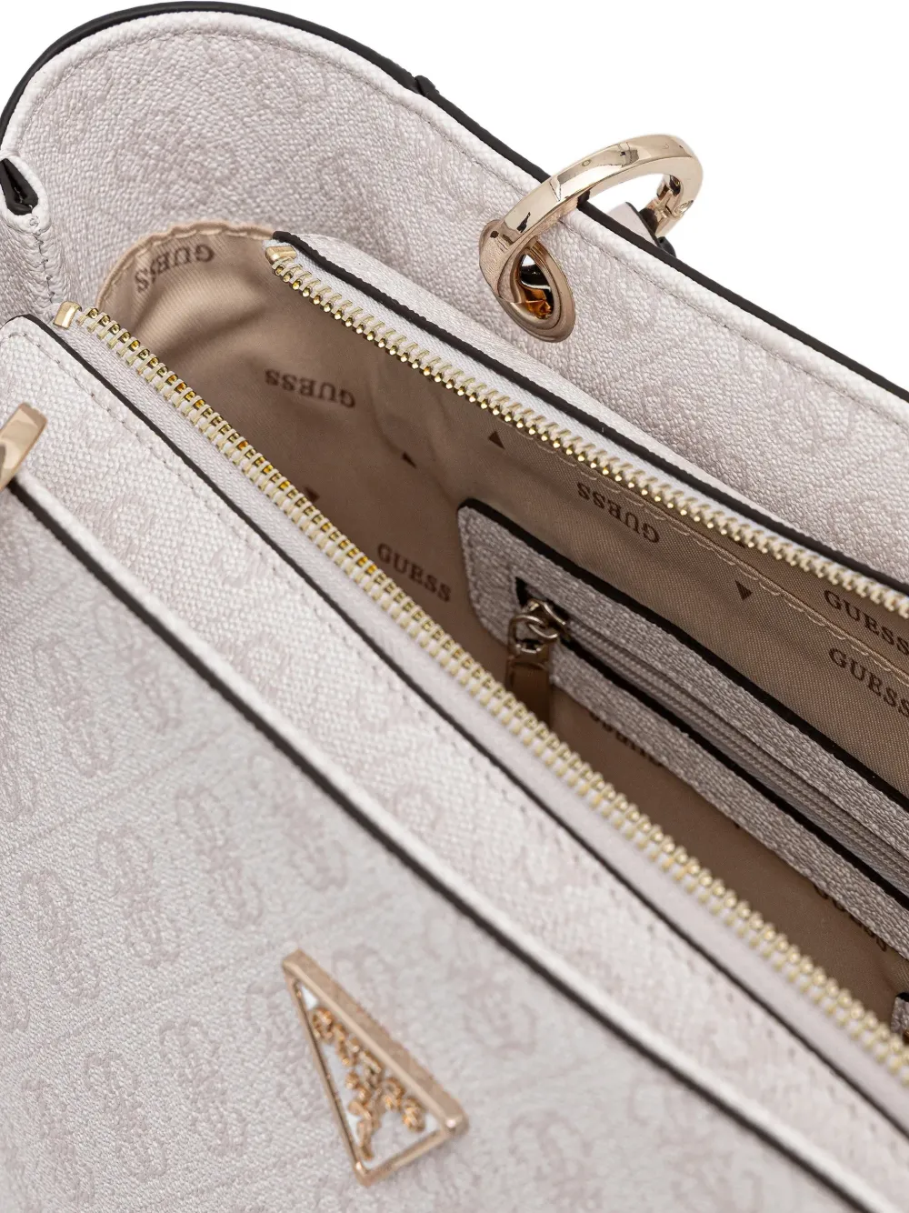 GUESS USA Noelle 4G shopper met logopatroon Beige