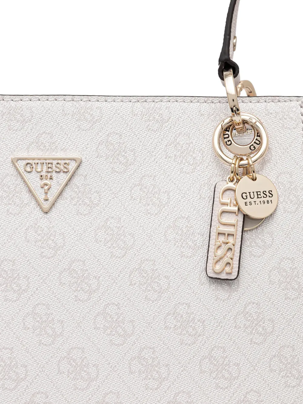 GUESS USA Noelle 4G shopper met logopatroon Beige