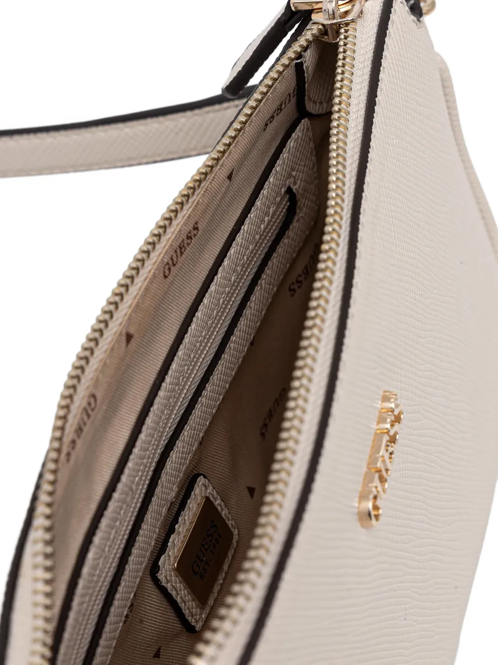 Guess Usa Mini Noelle Logo Cross Body Bag In Neutral