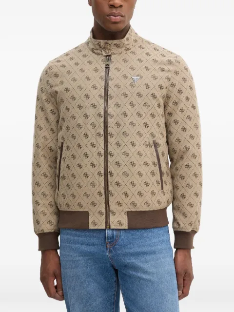 GUESS USA chamarra con motivo y cierre