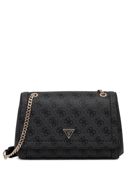 GUESS USA monogram-pattern satchel bag