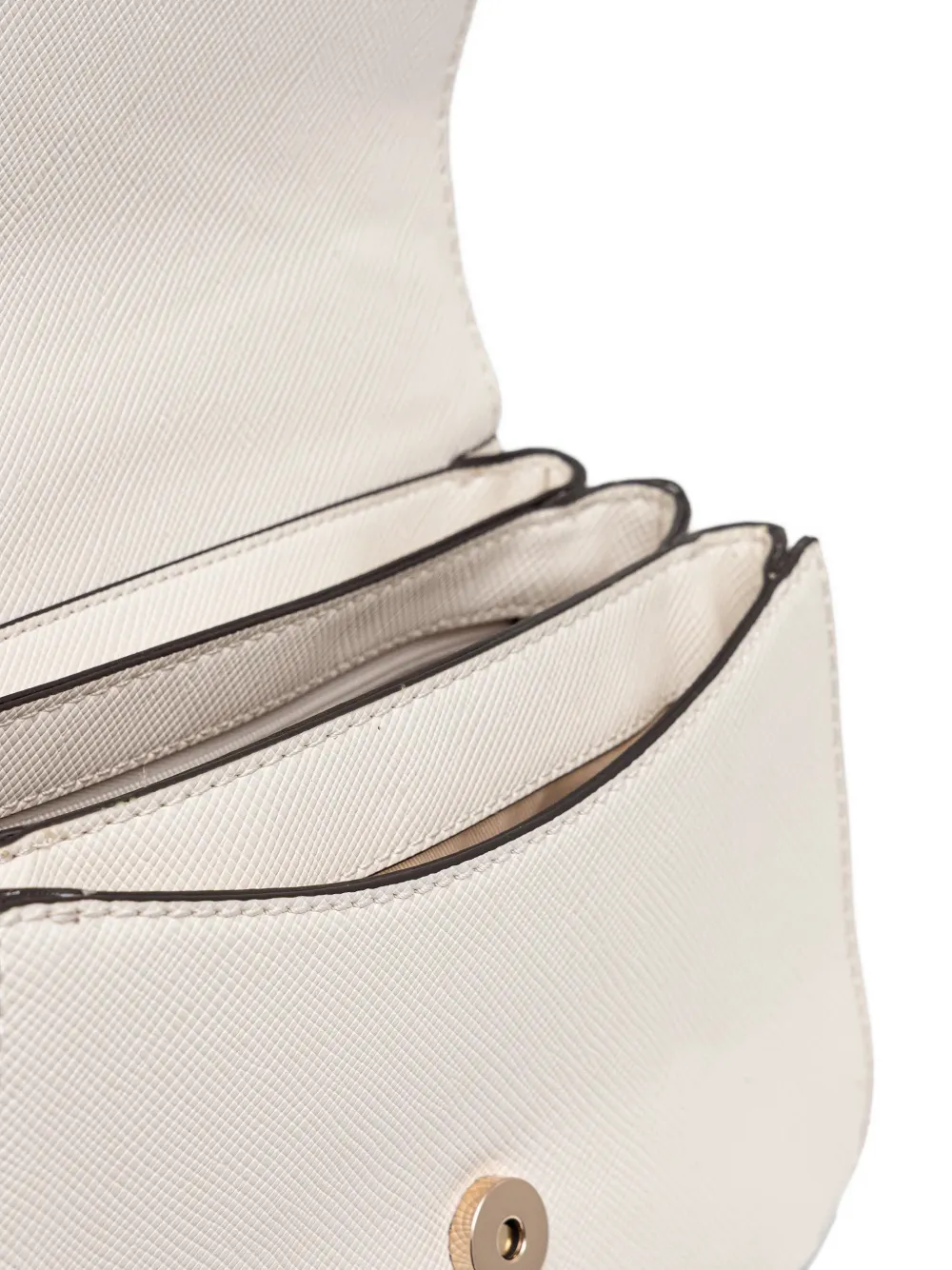 Guess Usa Rosalba Chain Triangle Cross Body Bag In White