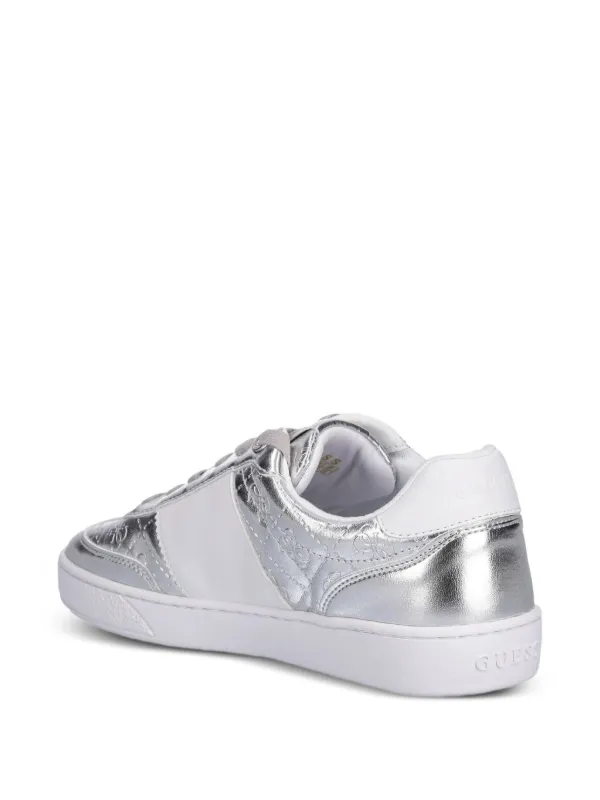 GUESS USA Sneakers Verfraaid Met Logo Zilver FARFETCH NL