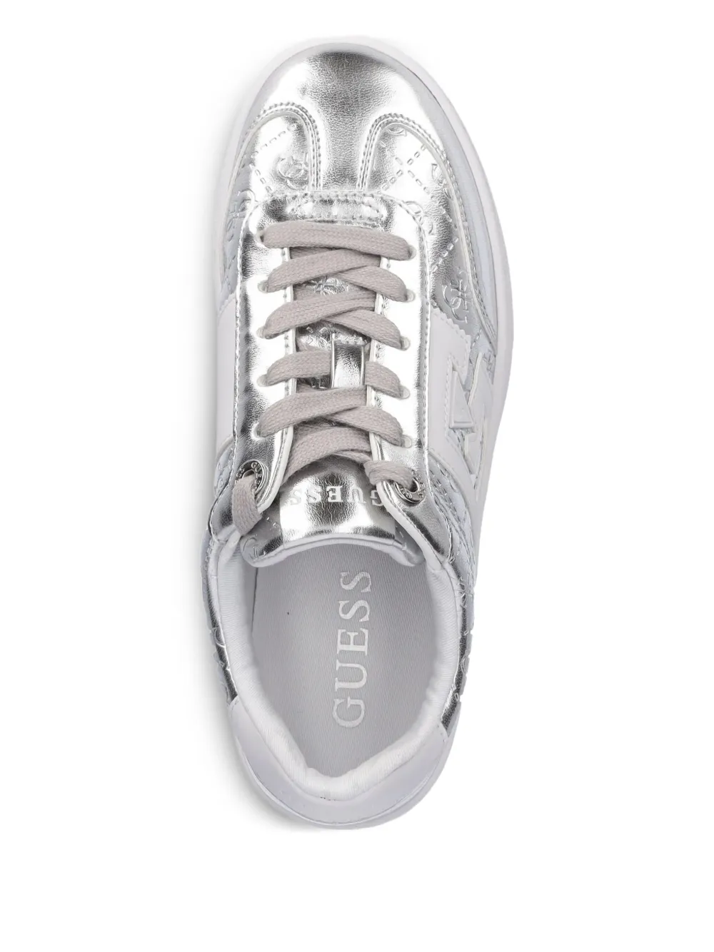GUESS USA logo-embellished sneakers Silver