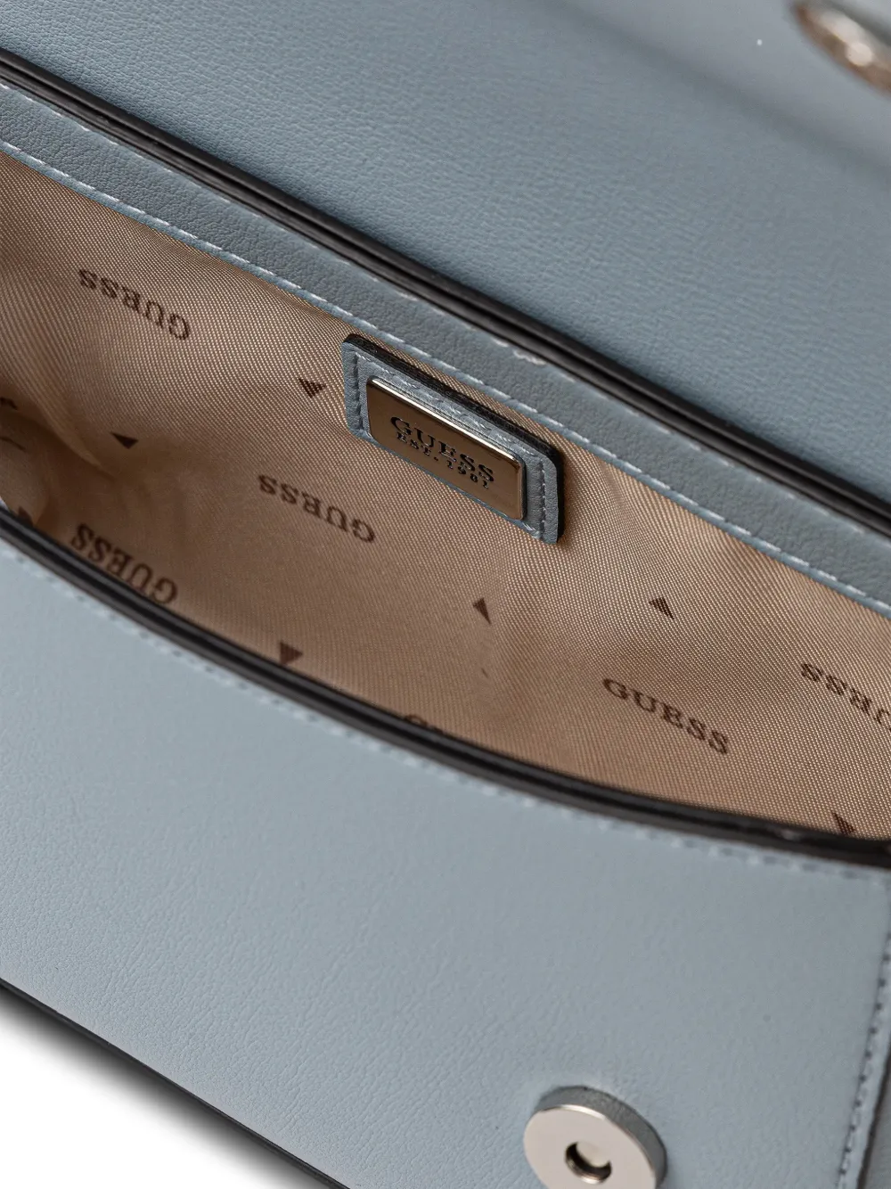 Guess Usa Mini Zaria Flower-appliqué Tote Bag In Blue