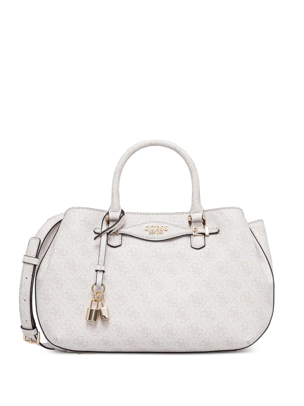 GUESS USA monogram padlock tote bag | Neutrals | Image 1