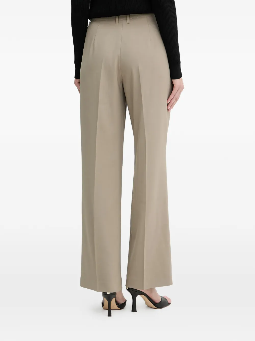 Guess Usa Tab Detail Trousers In Neutral