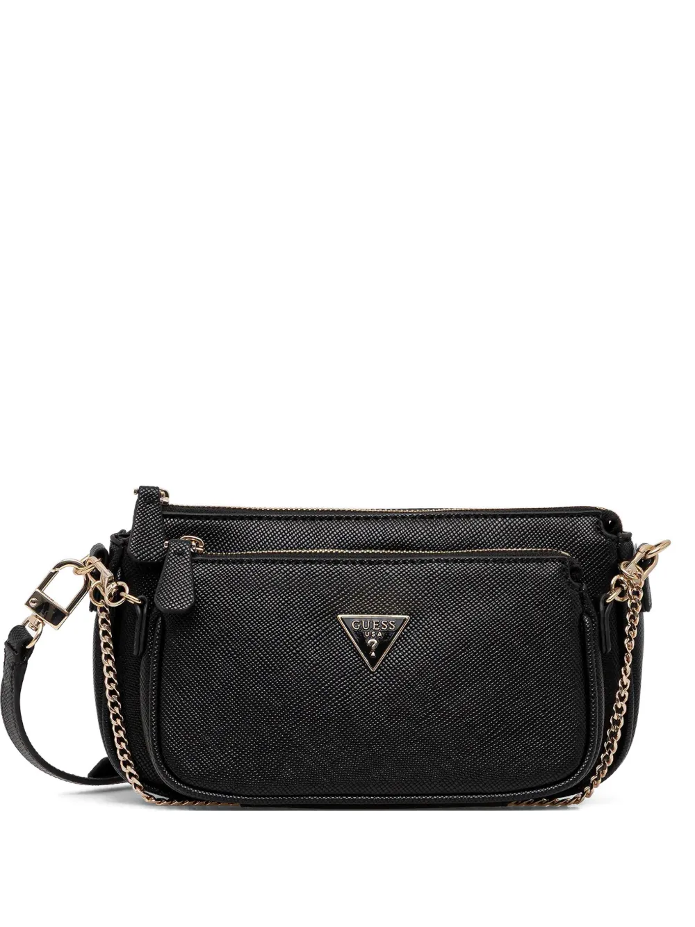 Guess Usa Mini Noelle Chain-strap Crossbody Bag In Black