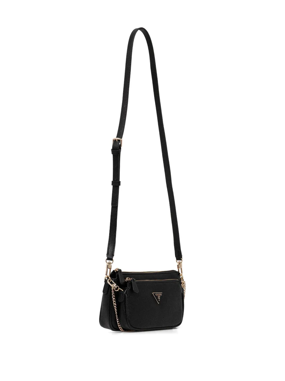 Guess Usa Mini Noelle Chain-strap Crossbody Bag In Black