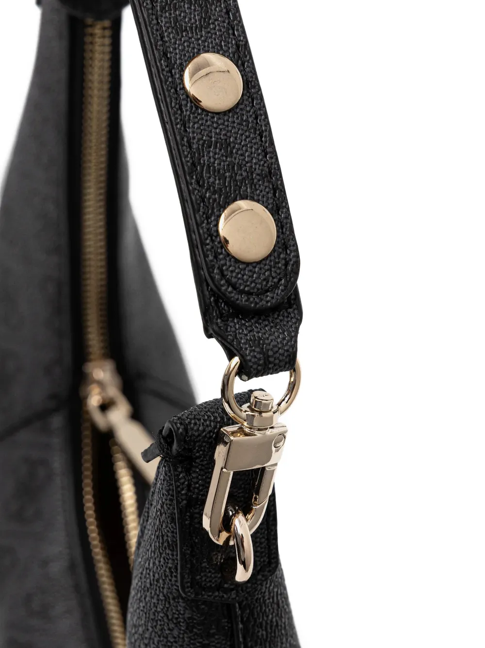 GUESS USA Shopper met monogram en rits Zwart