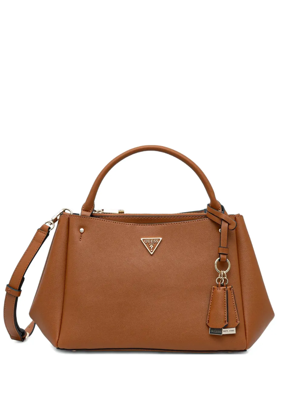 GUESS USA logo-plaque tote bag | Brown | Image 1