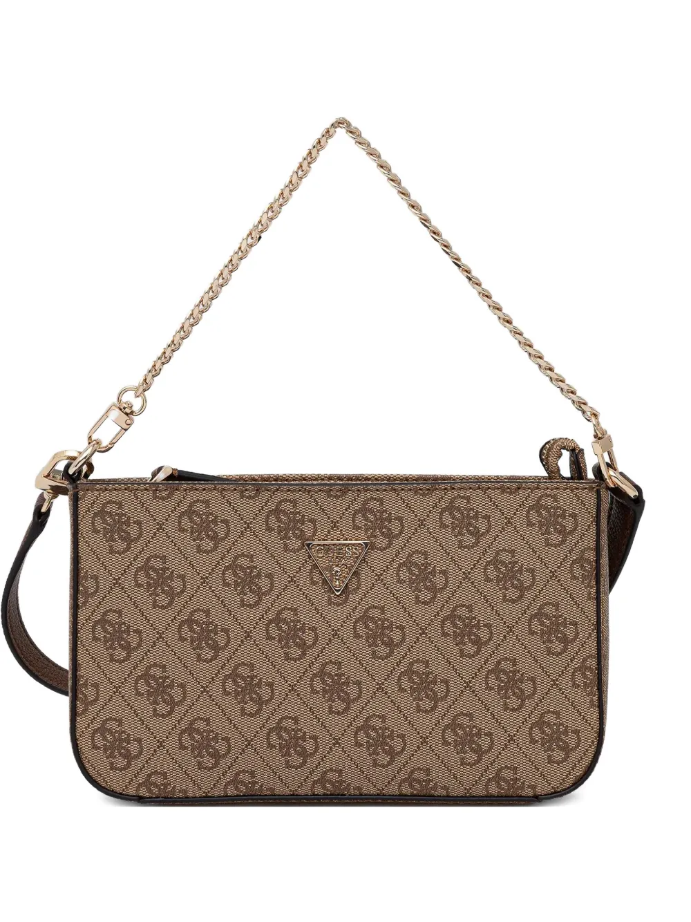 GUESS USA Schoudertas met logoplakkaat Beige