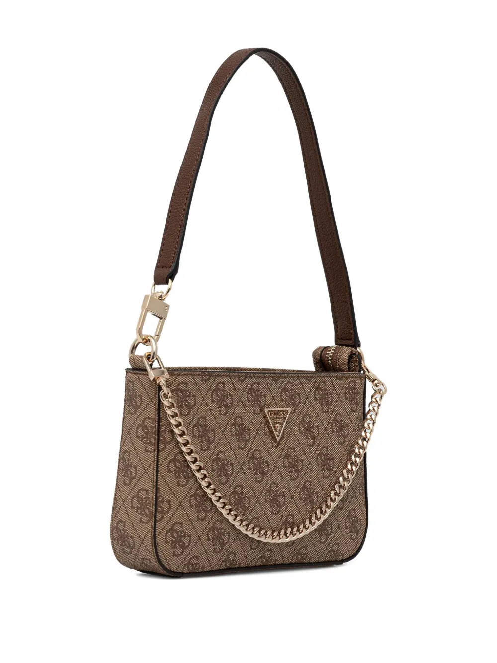 GUESS USA Schoudertas met logoplakkaat - Beige