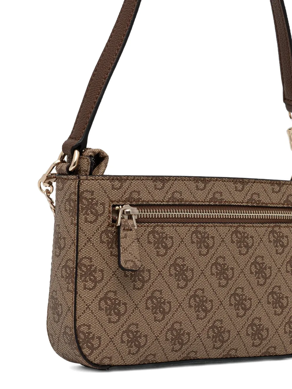 GUESS USA Schoudertas met logoplakkaat Beige