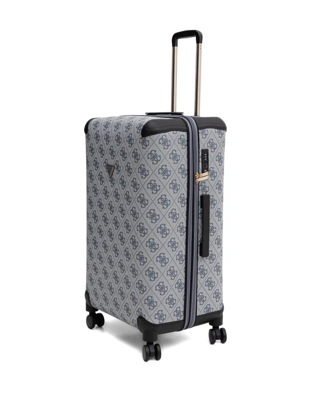 Guess Usa Berta 4g Logo-monogram Trolley Case In Blue