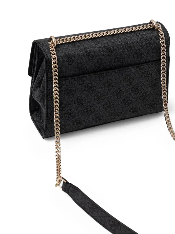 GUESS USA チェーンストラップ サッチェルバッグ | ブラック