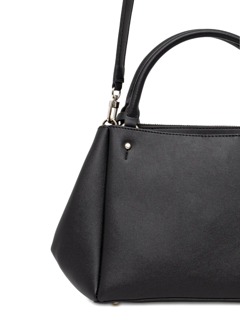 Guess Usa Top-handle Charm-detail Tote Bag In Black