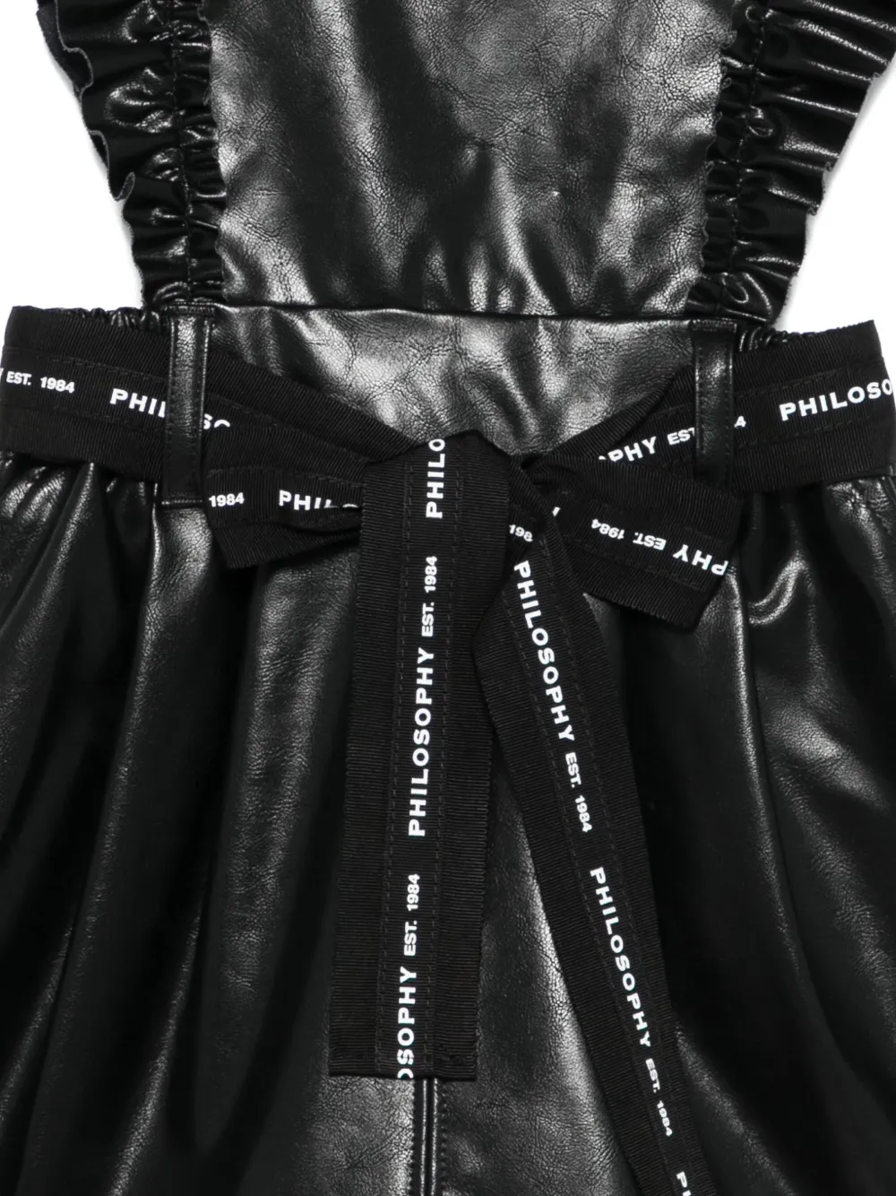 Philosophy Di Lorenzo Serafini Kids Jurk met ruches Zwart