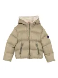 Fay Kids hooded puffer jacket - Green