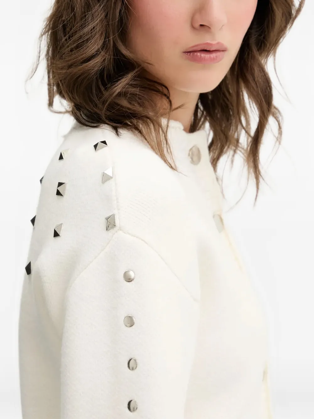 Never Fully Dressed Button Cardigan In Neutral