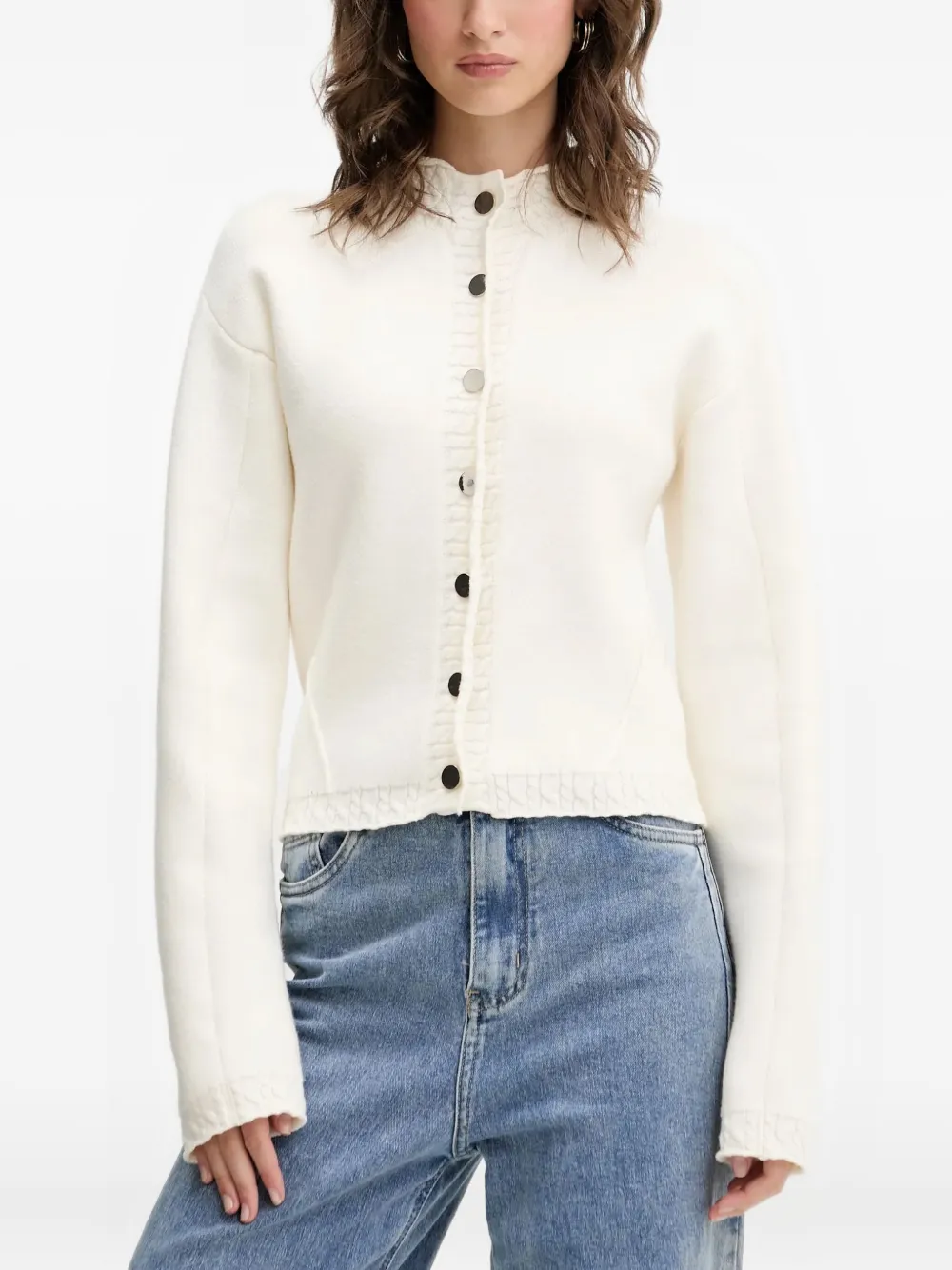 NEVER FULLY DRESSED button cardigan | Weiß | Image 1