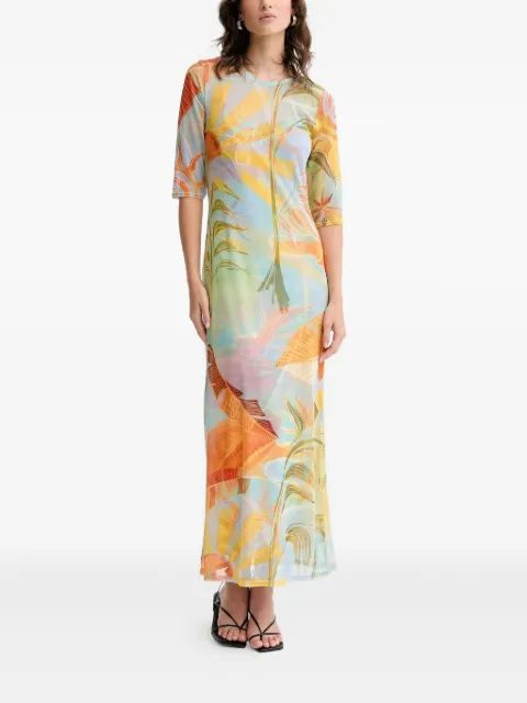 NEVER FULLY DRESSED floral-print maxi dress