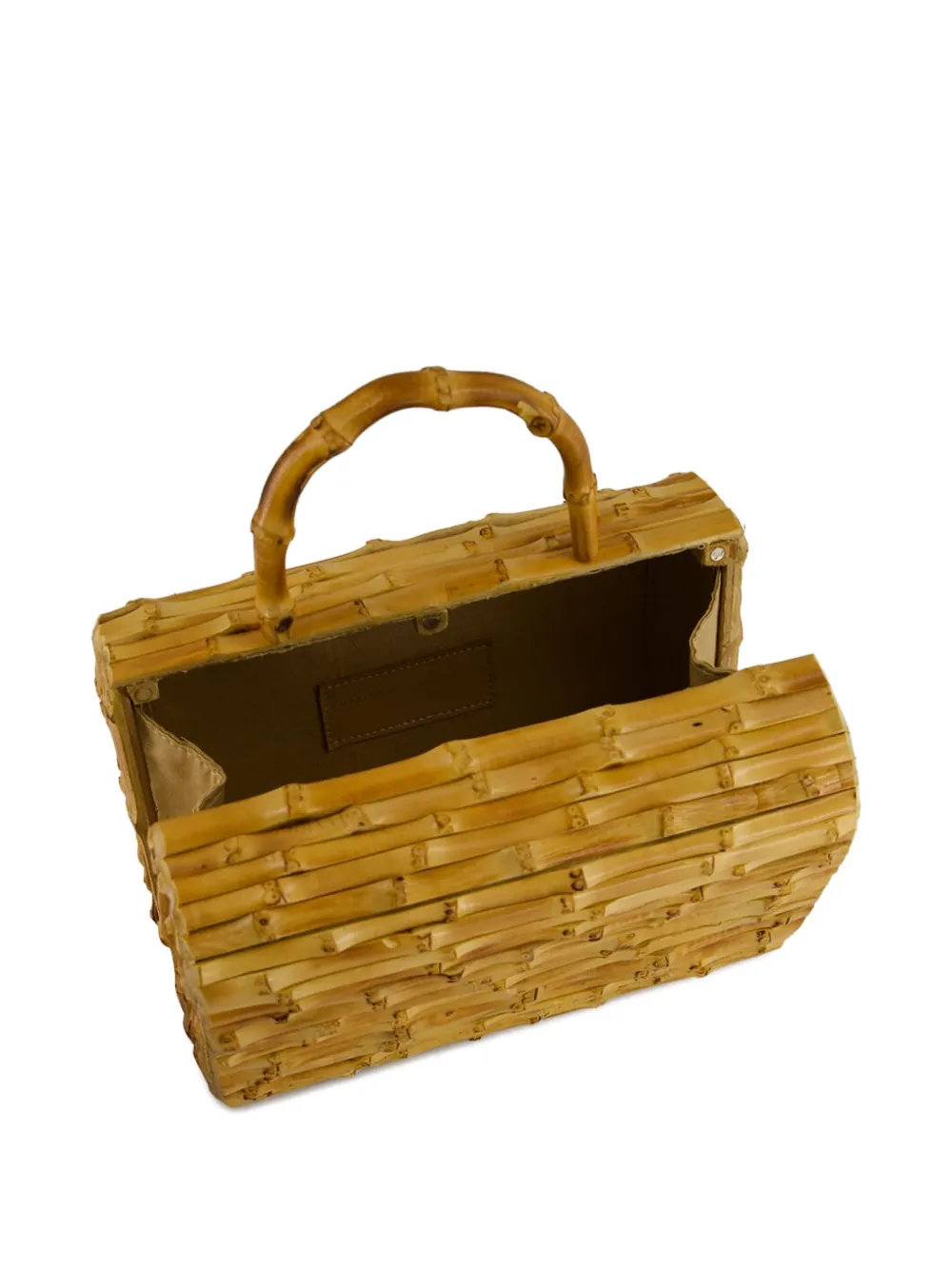 Glorinha Paranagua Monica Bamboo Tote Bag In Neutral