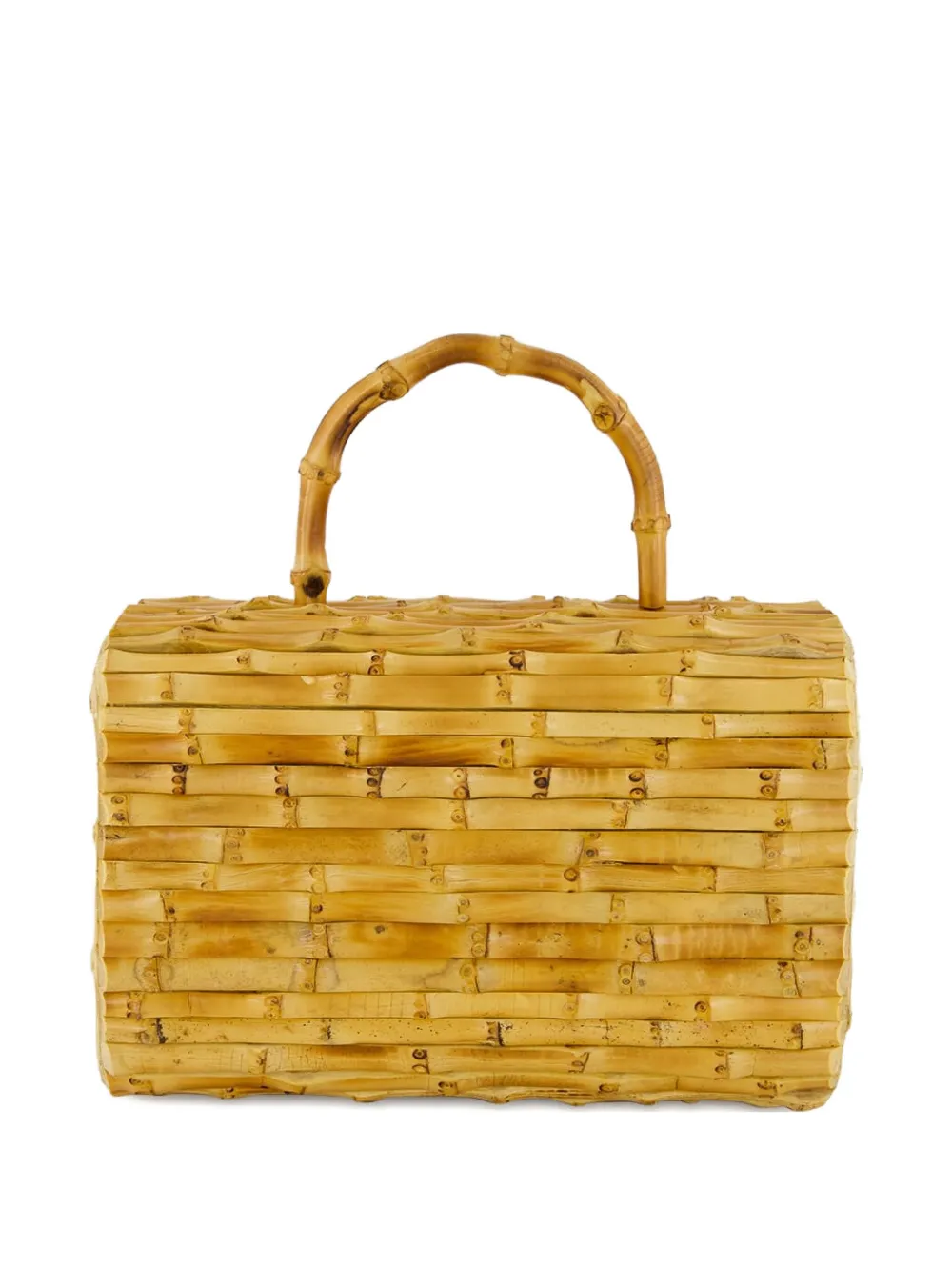 Glorinha Paranagua Monica Bamboo Tote Bag In Neutral