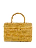 Glorinha Paranaguá Monica bamboo tote bag - Neutrals