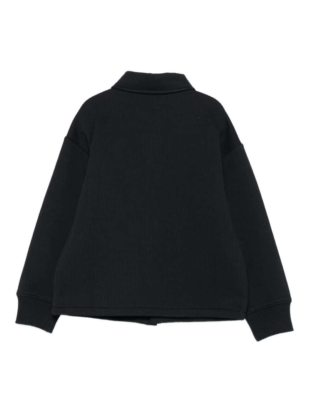 Emporio Armani Kids logo-plaque shirt Blauw