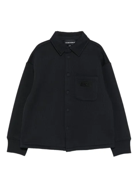 Emporio Armani Kids logo-plaque shirt