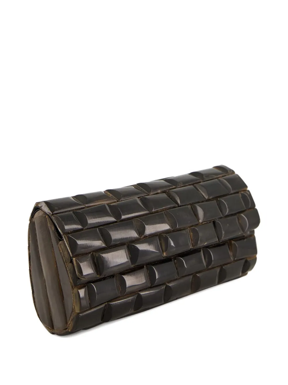 Glorinha Paranagua Mini Anouska Clutch Bag In Brown