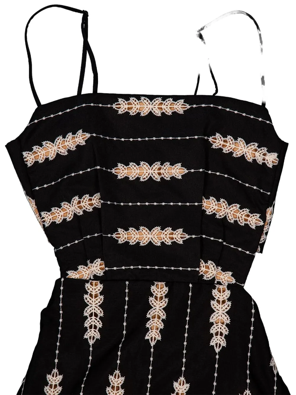 Johanna Ortiz Nostalgica Midi Dress In Black