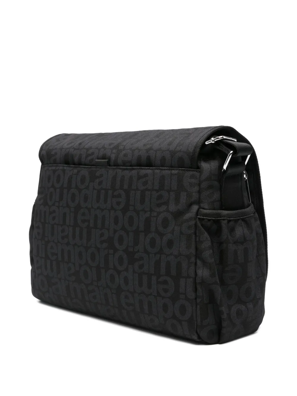 Emporio Armani Kids logo-plaque changing bag - Blauw