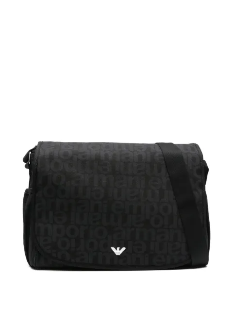 Emporio Armani Kids logo-plaque changing bag