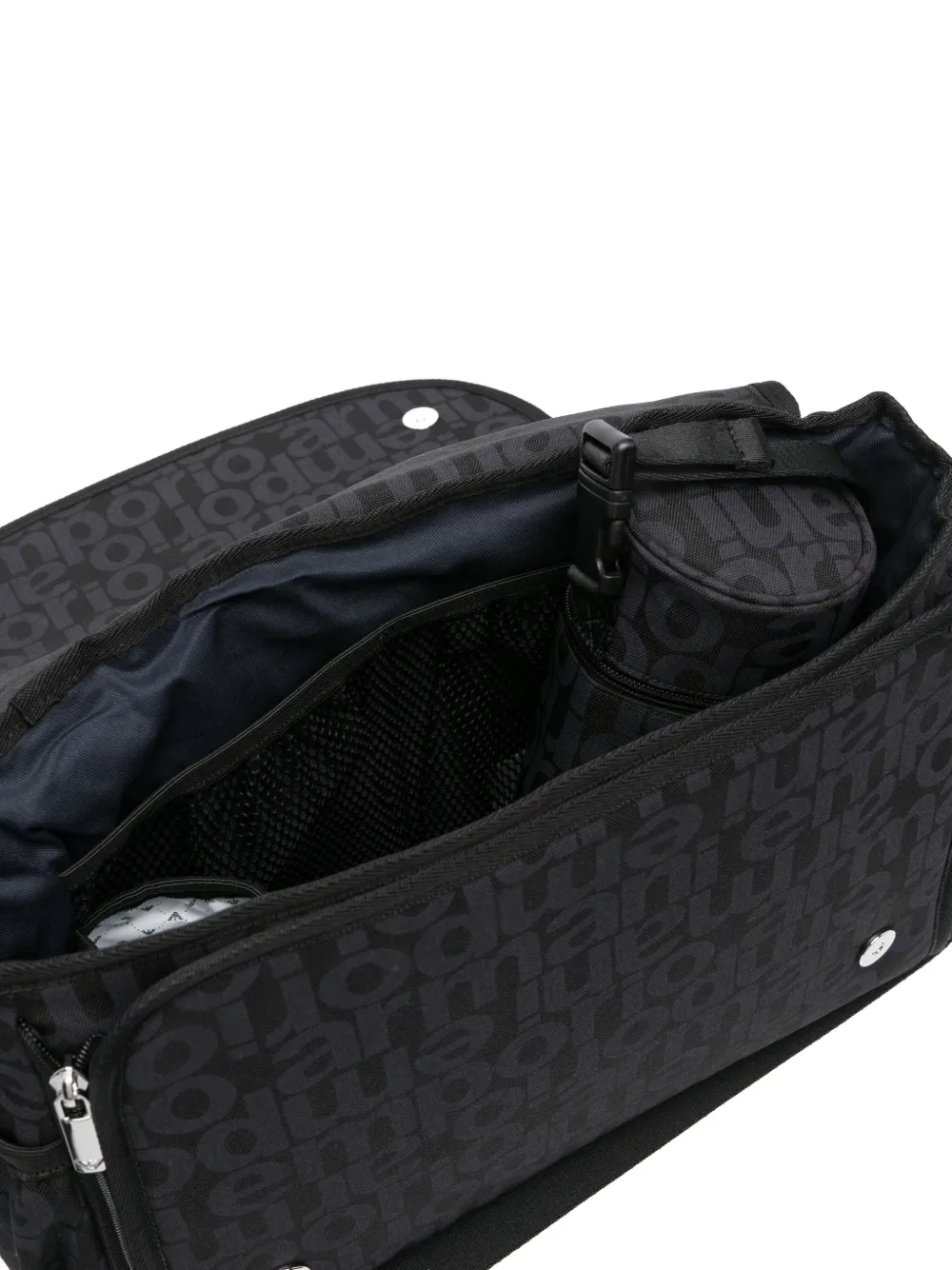 Emporio Armani Kids Luiertas met logoplakkaat Blauw