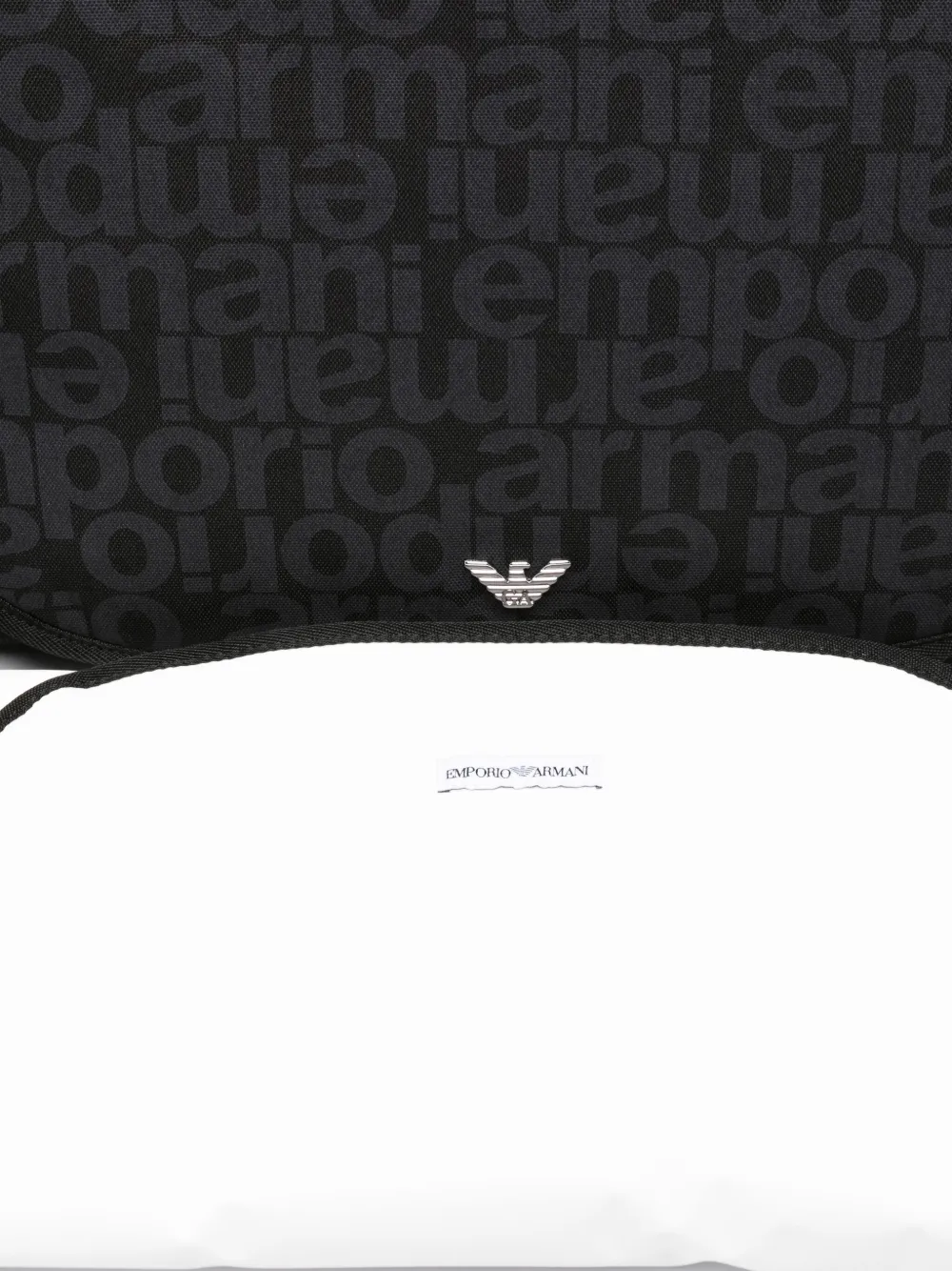 Emporio Armani Kids Luiertas met logoplakkaat Blauw