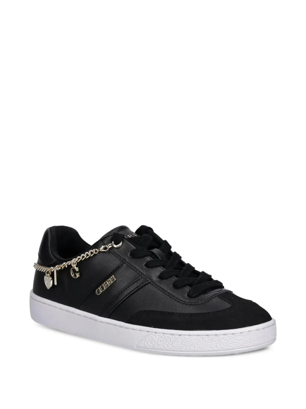 GUESS USA logo charm-detail sneakers - Zwart