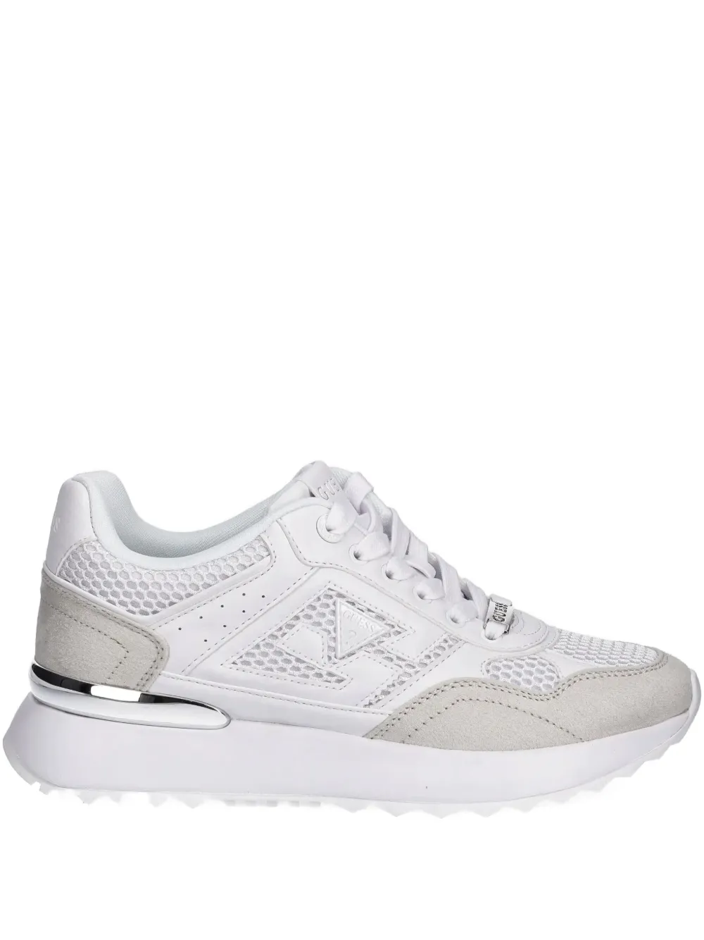 GUESS USA mesh-panelled platform sneakers White