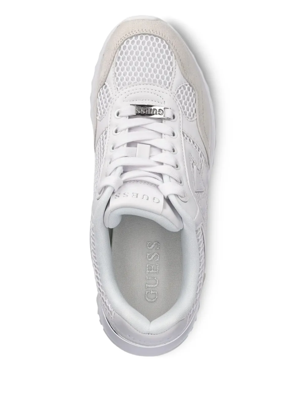 GUESS USA mesh-panelled platform sneakers White