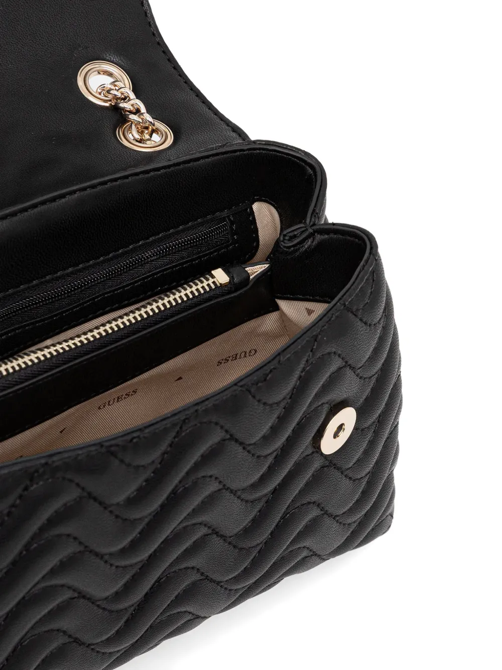 Guess Usa Quilted Cross Body Bag In Black