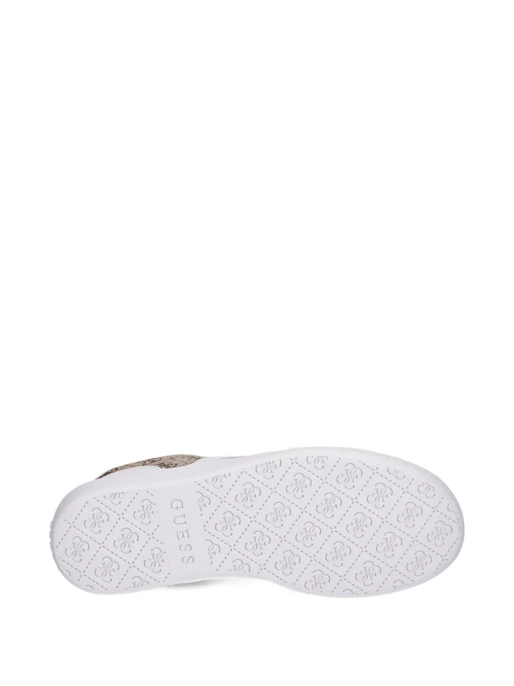 Guess Usa Nochee 4g Logo-print Sneakers In Brown