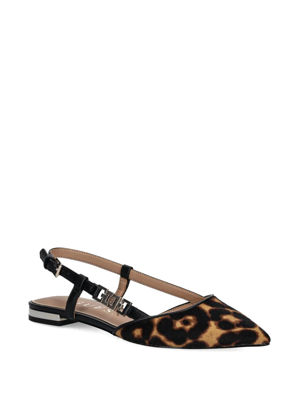 GUESS USA flats con estampado de leopardo y hebilla | Image 2