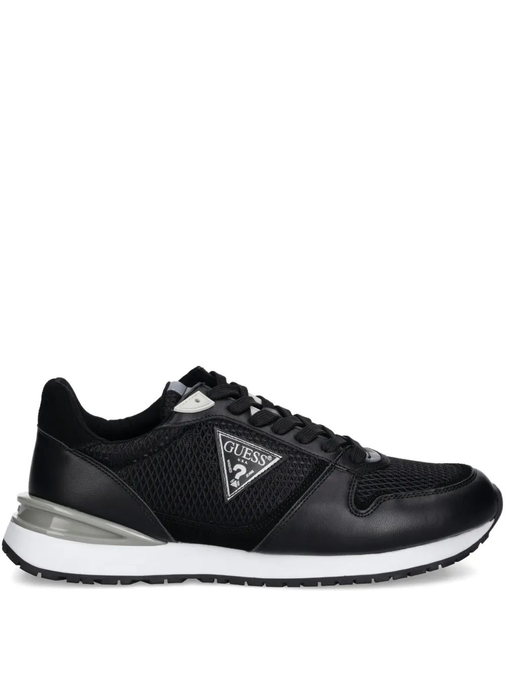 GUESS USA logo-patch lace-up sneakers Black