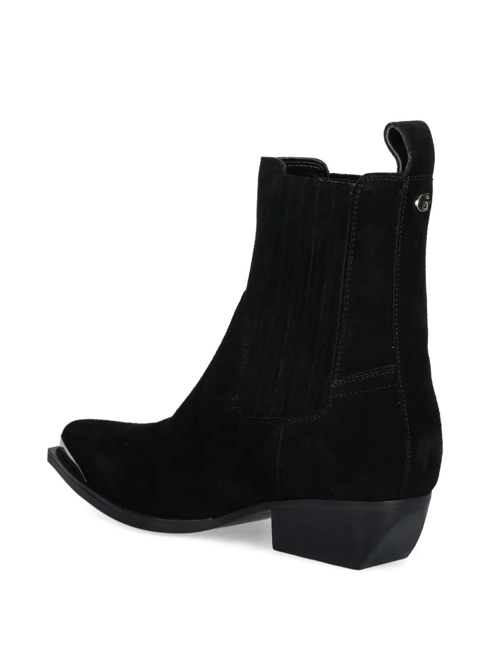Guess Usa 35mm Metal Toe Boots In Black
