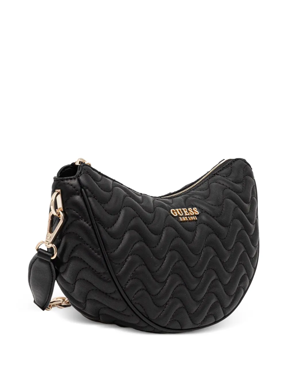  Guess Usa Quilted Chain Bag - Black 