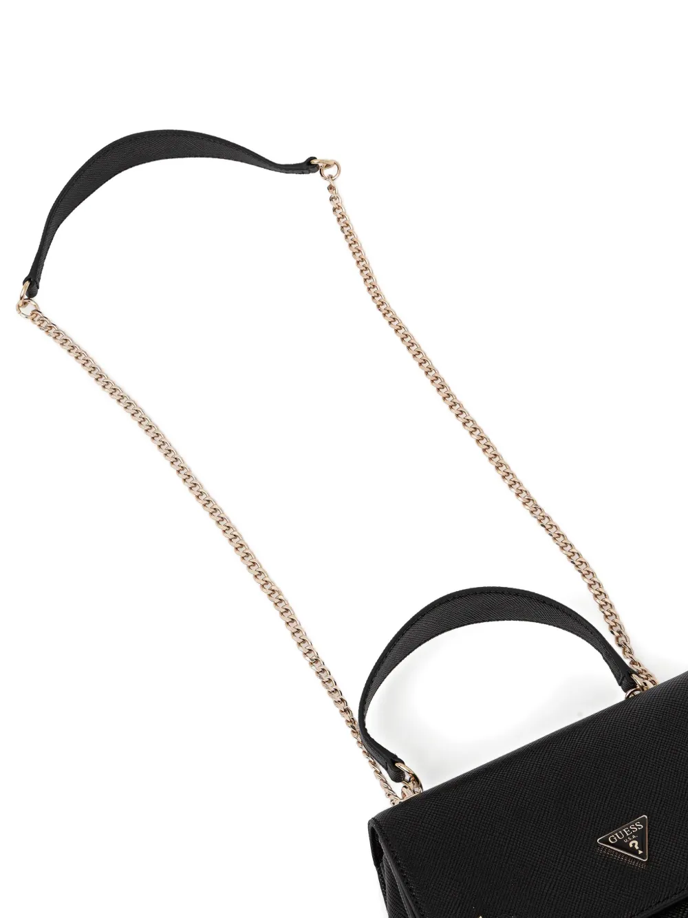 Guess Usa Chain Strap Top Cross Body In Black