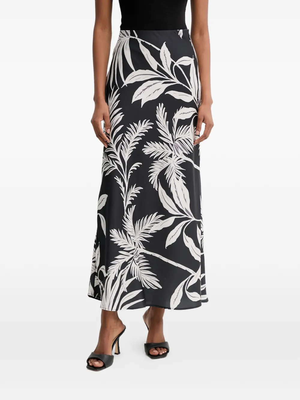GUESS USA floral maxi skirt | Black | Image 1